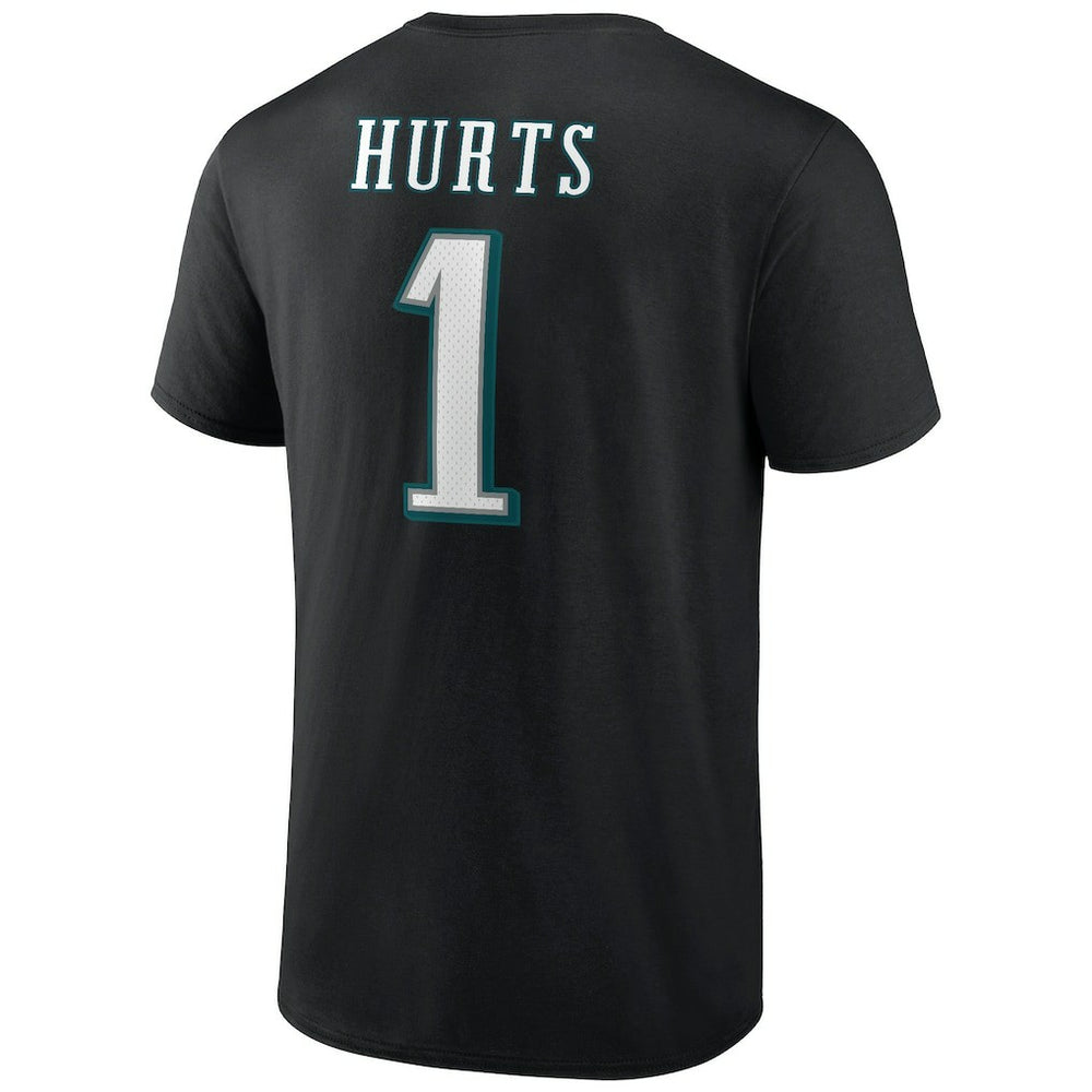 NFL Philadelphia Eagles Jalen Hurts  Icon Player Name & Number T-Shirt