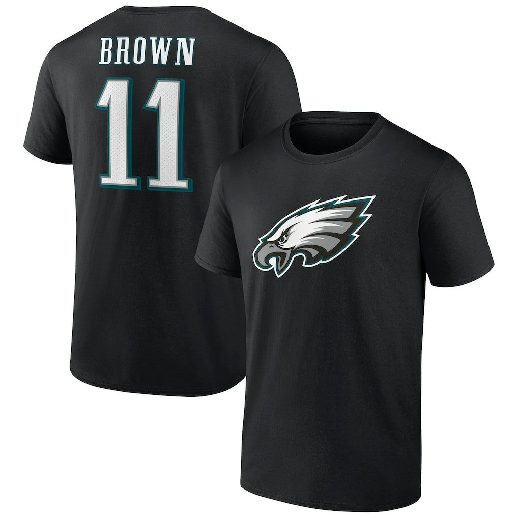 NFL Philadelphia Eagles A.J. Brown  Icon Player Name & Number T-Shirt
