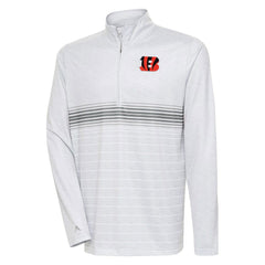 NFL Cincinnati Bengals Antigua Bullseye Quarter-Zip Pullover Top