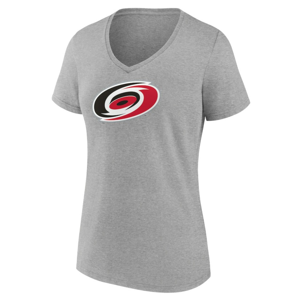 Carolina Hurricanes Women's Primary Logo Team V-Neck T-Shirt