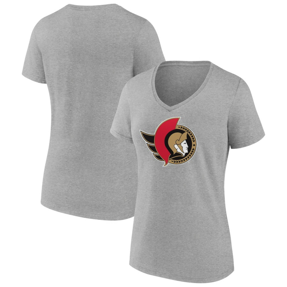 Ottawa Senators Women's Primary Logo Team V-Neck T-Shirt