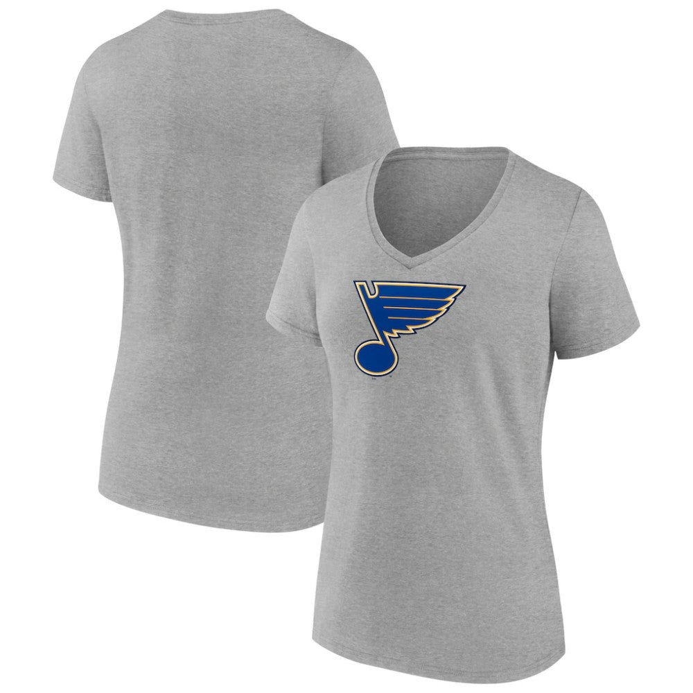 St. Louis Blues Women's Primary Logo Team V-Neck T-Shirt