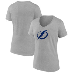 Tampa Bay Lightning Women's Primary Logo Team V-Neck T-Shirt
