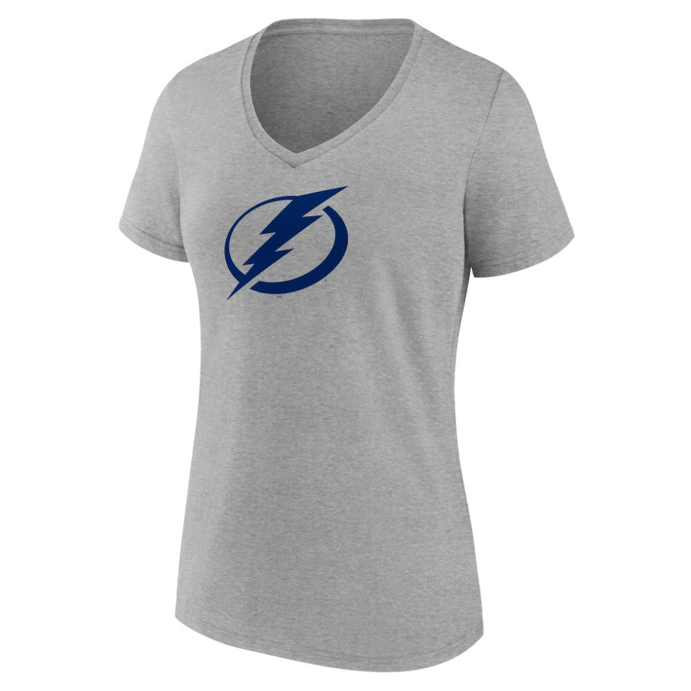 Tampa Bay Lightning Women's Primary Logo Team V-Neck T-Shirt