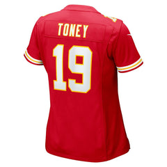 NFL Kansas City Chiefs Kadarius Toney  Women's Game Player Jersey