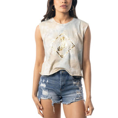 Chicago White Sox The Wild Collective Women's Washed Muscle Tank Top - White