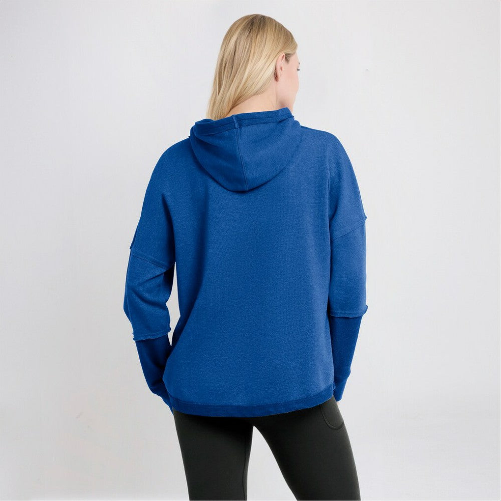St. Louis Blues Fanatics Women's Lux Lounge Helmet Arch Pullover Hoodie