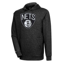 Brooklyn Nets Antigua Action Pullover Hoodie - Heather Black cheap