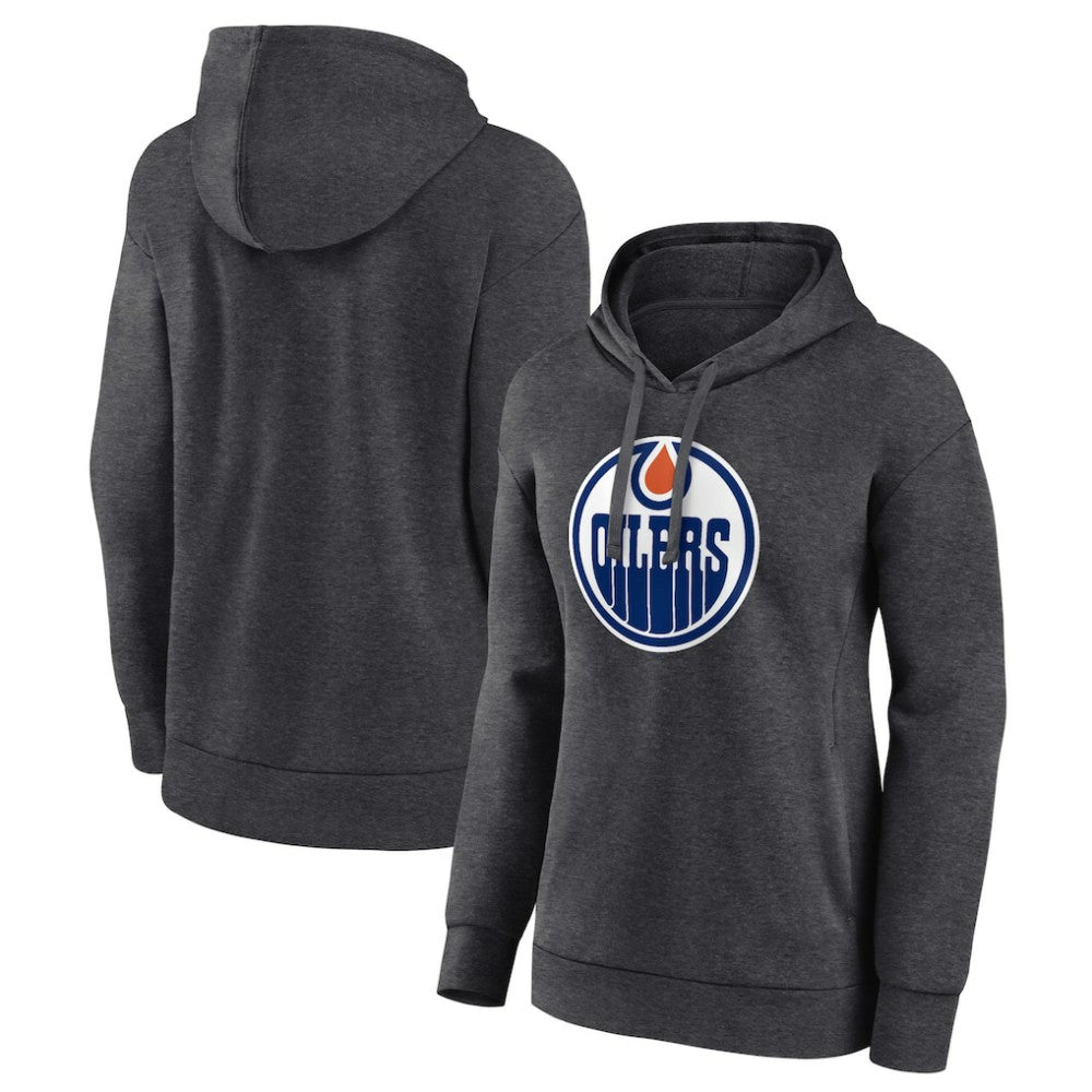 Edmonton Oilers Women's Primary Logo Pullover Hoodie