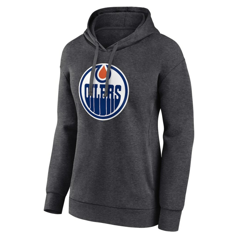 Edmonton Oilers Women's Primary Logo Pullover Hoodie