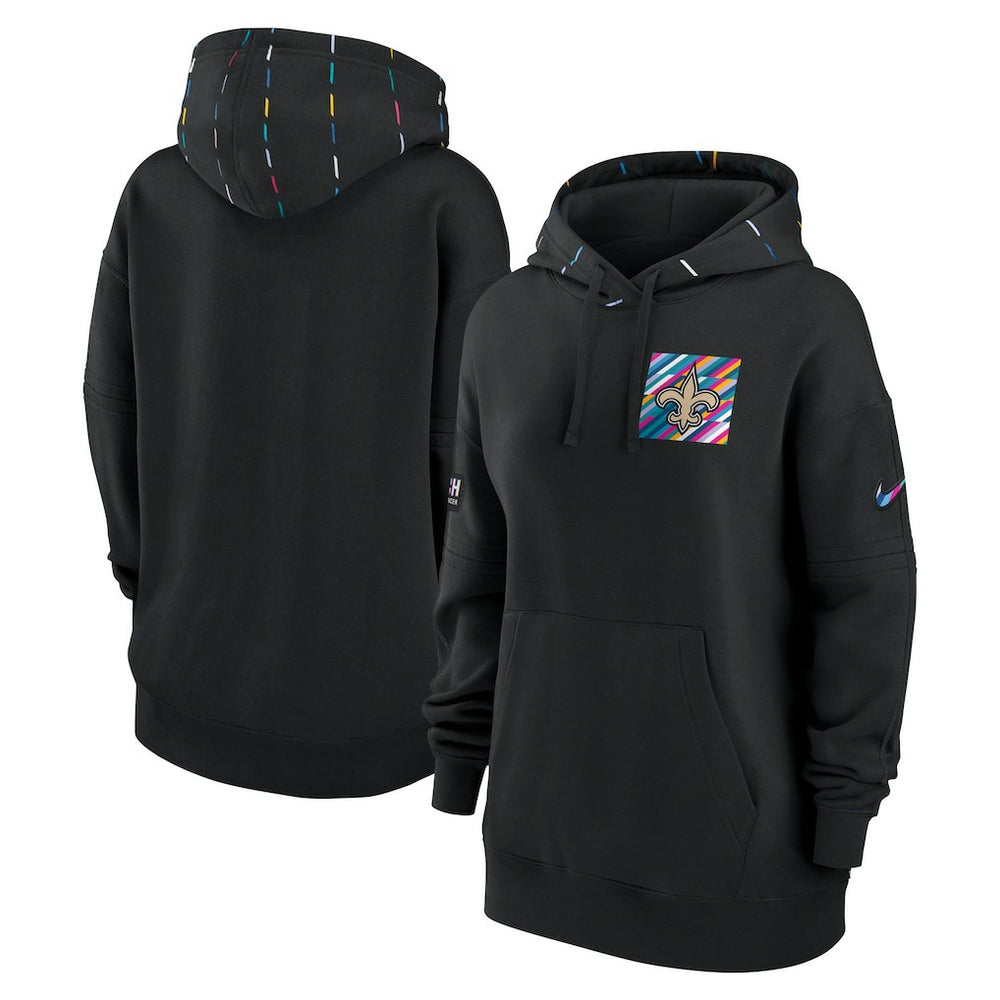 NFL New Orleans Saints Women's 2023 NFL Crucial Catch Club Pullover Hoodie