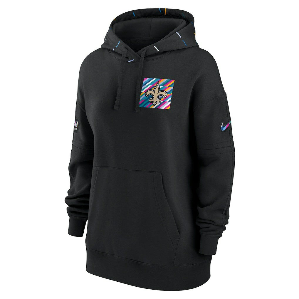 NFL New Orleans Saints Women's 2023 NFL Crucial Catch Club Pullover Hoodie