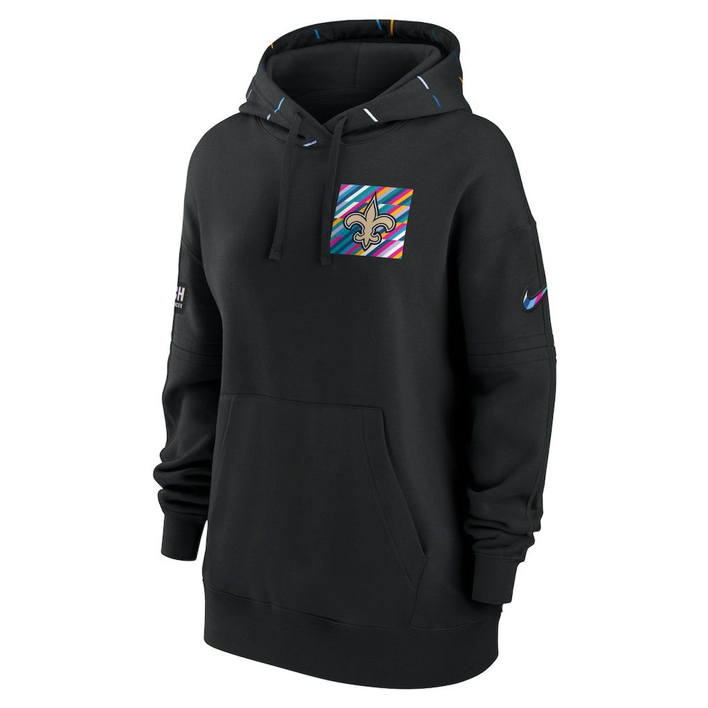 NFL New Orleans Saints Women's 2023 NFL Crucial Catch Club Pullover Hoodie