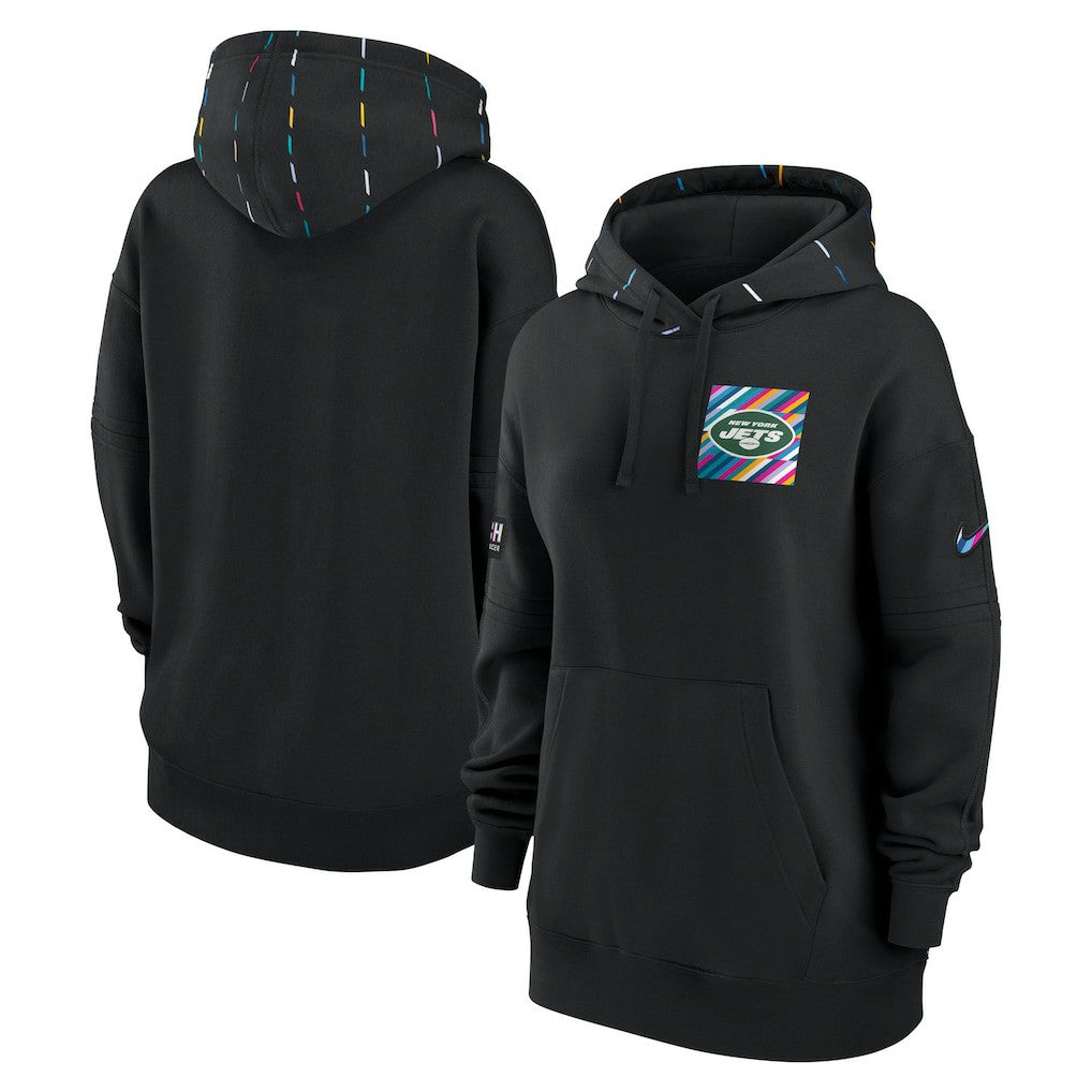 NFL New York Jets Women's 2023 NFL Crucial Catch Club Pullover Hoodie