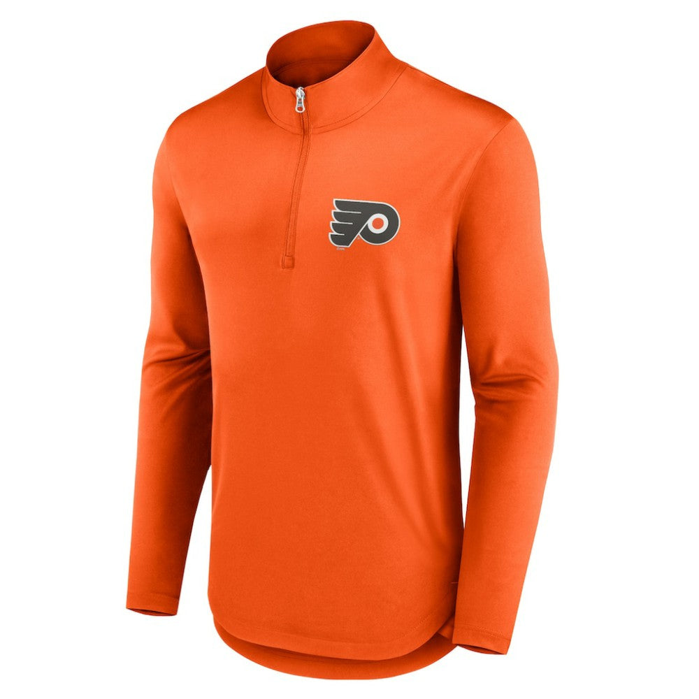 Philadelphia Flyers Fanatics Mock Neck Quarter-Zip Top