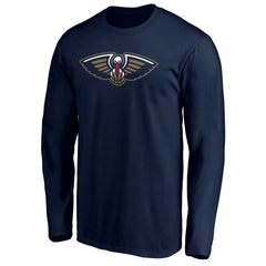 New Orleans Pelicans Primary Team Logo Long Sleeve T-Shirt - Navy shop
