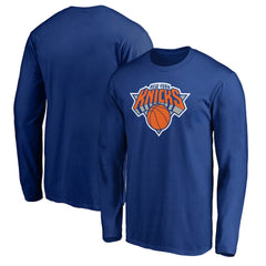 New York Knicks Primary Team Logo Long Sleeve T-Shirt - Blue discount