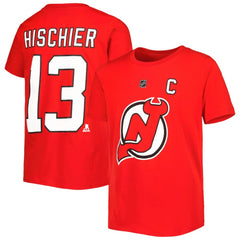 Nico Hischier New Jersey Devils Youth Player Name & Number T-Shirt