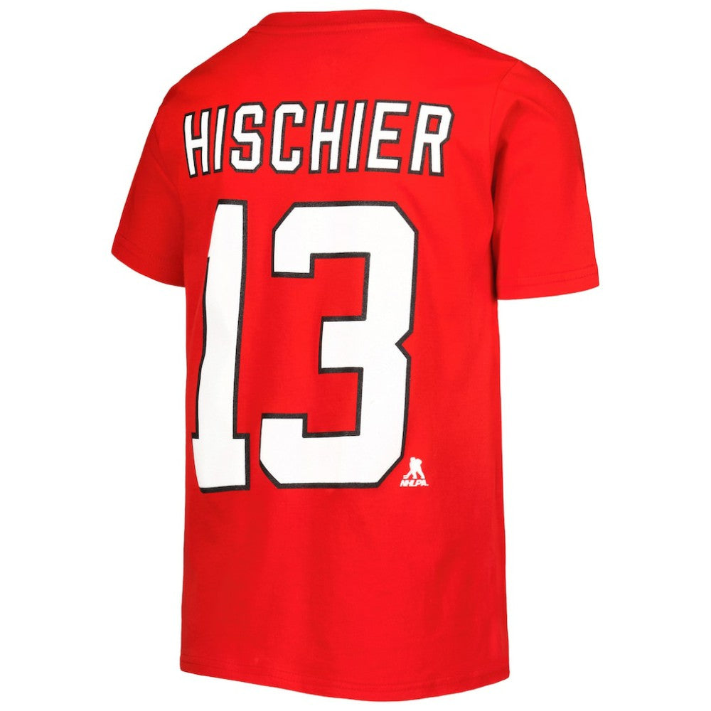 Nico Hischier New Jersey Devils Youth Player Name & Number T-Shirt