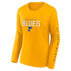St. Louis Blues Fanatics Women's Long and Short Sleeve Two-Pack T-Shirt Set