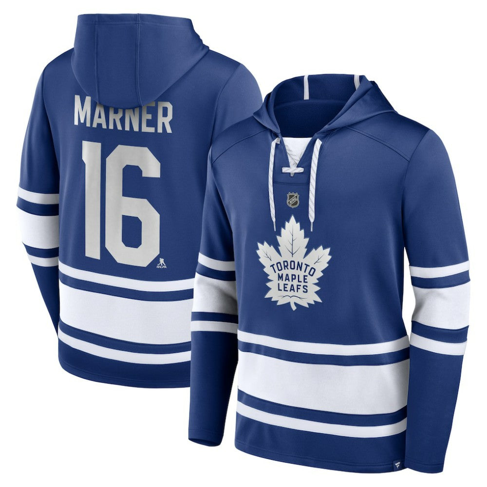 Mitch Marner Toronto Maple Leafs Fanatics Name & Number Lace-Up Pullover Hoodie