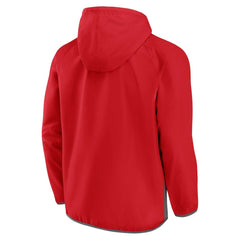 Washington Capitals Fanatics Flagrant Foul Anorak Raglan Half-Zip Hoodie Jacket