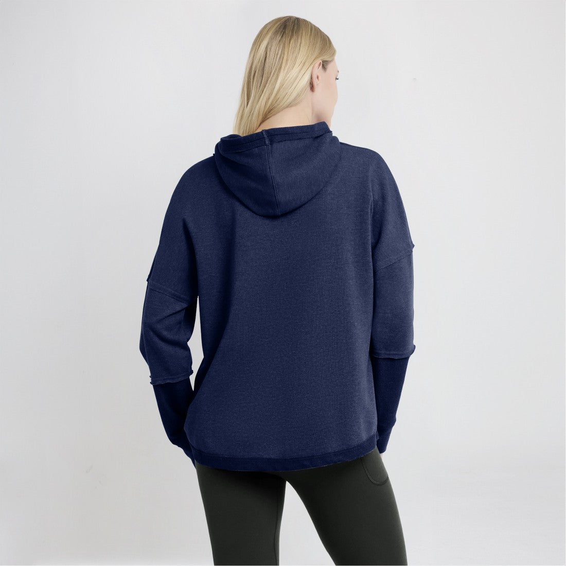 NFL Tennessee Titans Women's Lightewight Modest Crop Lounge Helmet Arch Pullover Hoodie