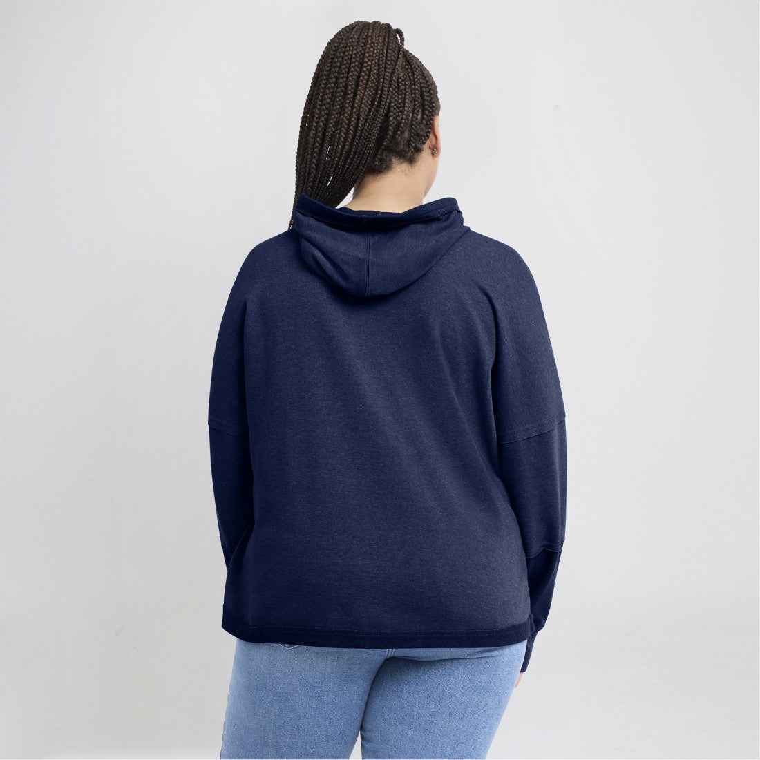 NFL Tennessee Titans Women's Lightewight Modest Crop Lounge Helmet Arch Pullover Hoodie