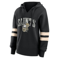 NFL New Orleans Saints Women's Bold Move Dolman V-Neck Hip HIp Hoodie