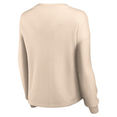 NFL Seattle Seahawks Women's Go For It Notch Neck Waffle Knit Lightweight Long Sleeve T-Shirt