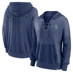 Seattle Kraken Fanatics Women's Breakout Lace-Up Pullover Hoodie