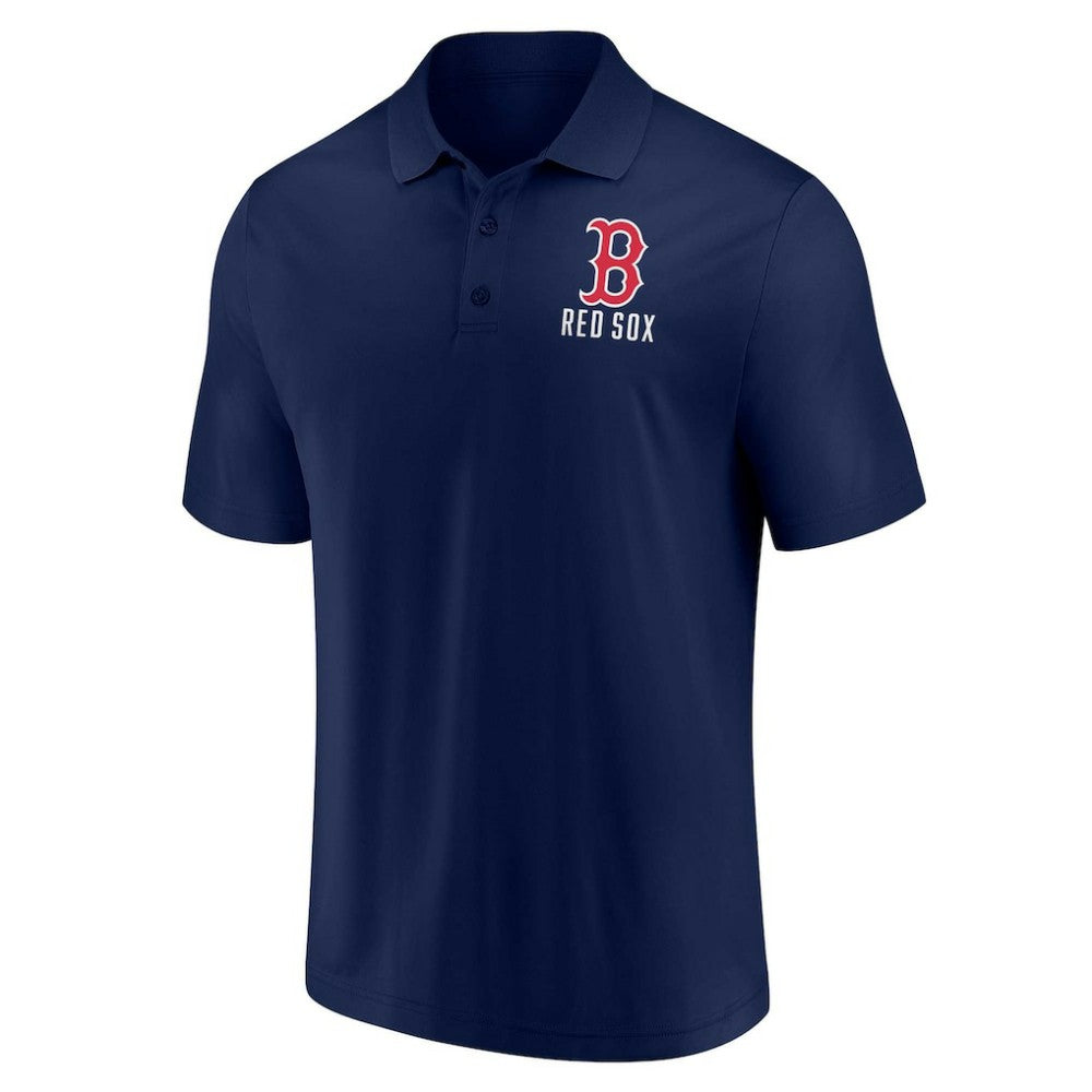 Boston Red Sox Two-Pack Logo Lockup Polo Set - Navy/White