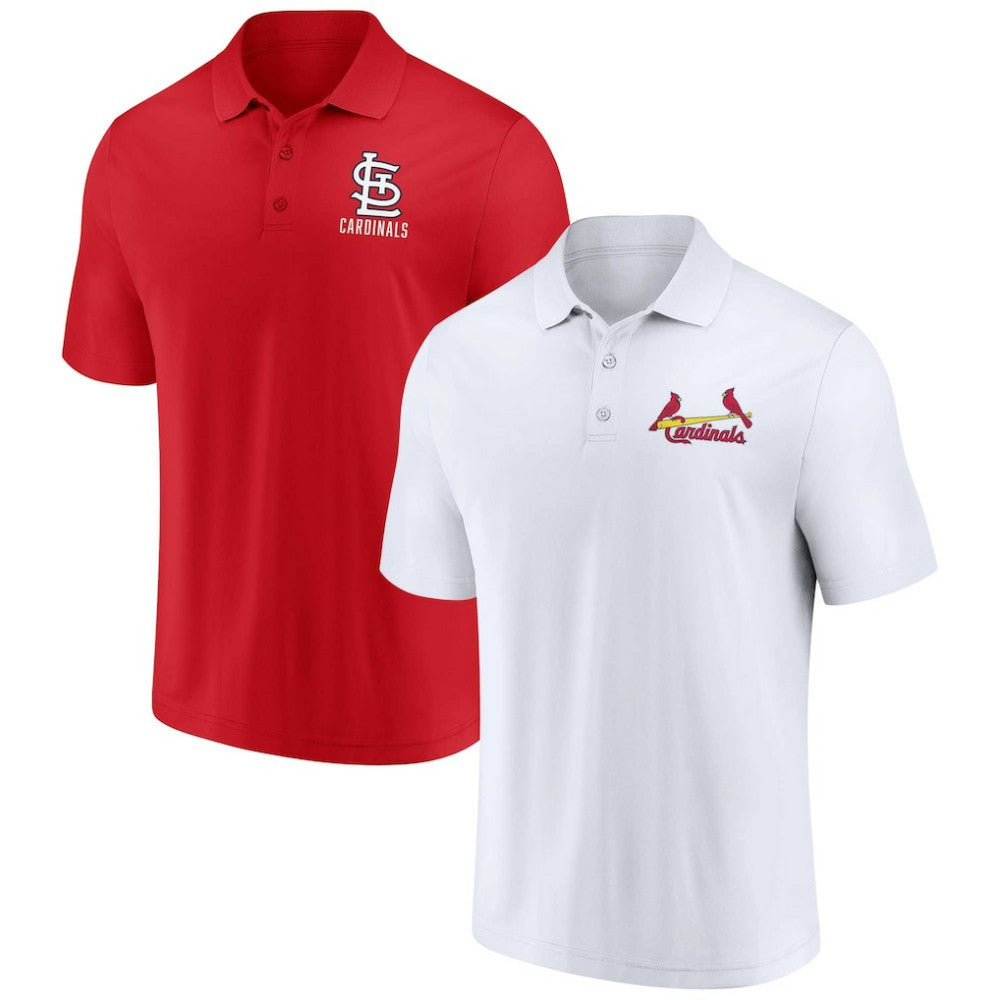 St. Louis Cardinals Two-Pack Logo Lockup Polo Set - Red/White