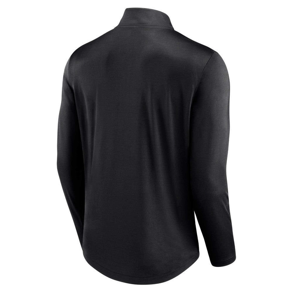 Miami Marlins Quarterback Quarter-Zip Top - Black