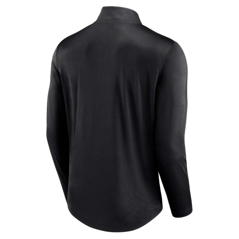 Pittsburgh Pirates Quarterback Quarter-Zip Top - Black