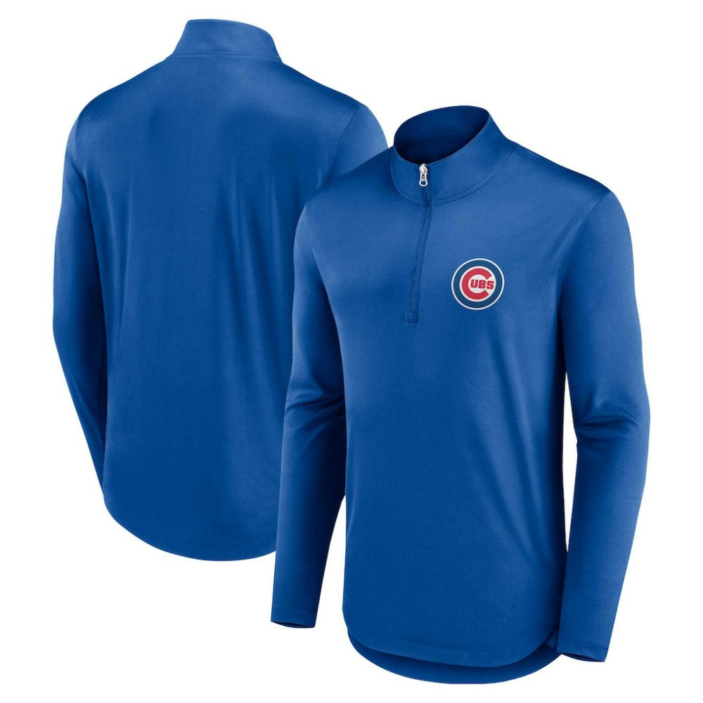 Chicago Cubs Quarterback Quarter-Zip Top - Royal