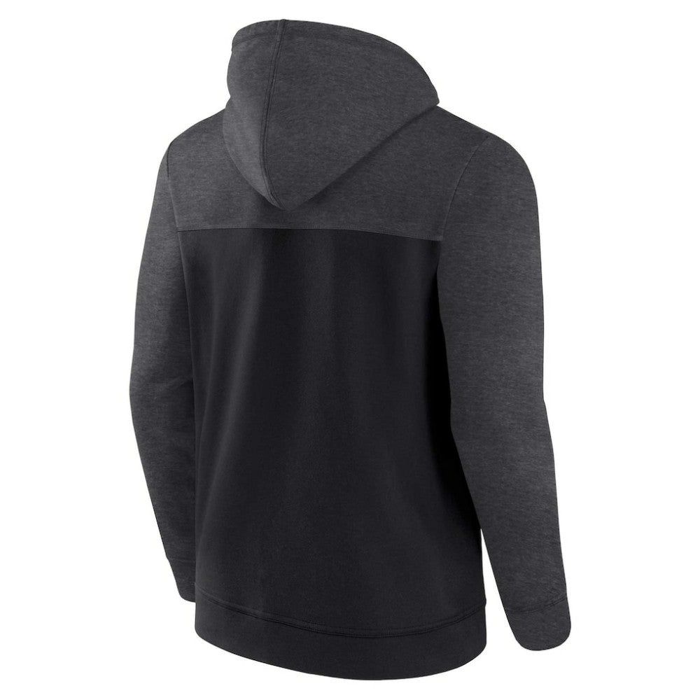 Pittsburgh Pirates Offensive Line Up Lightweight Full-Zip Hoodie - Black