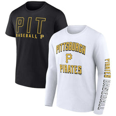 Pittsburgh Pirates Two-Pack Combo T-Shirt Set - Black/White