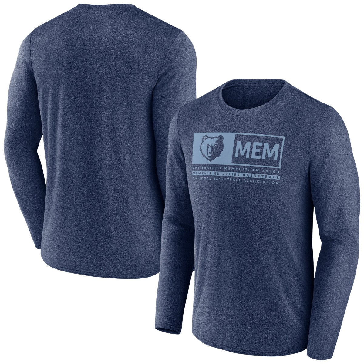 Memphis Grizzlies Three-Point Play T-Shirt - Heather Navy | Fanatics outlet