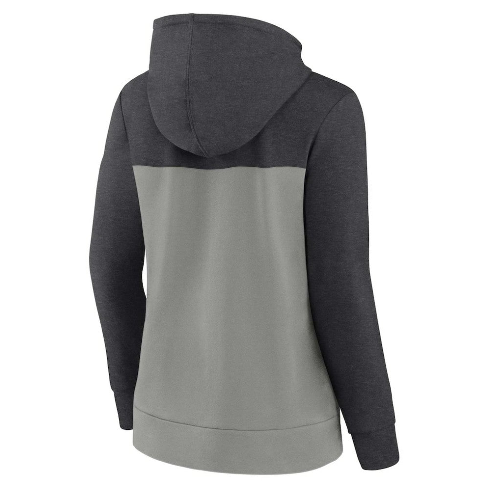 Chicago White Sox Women's City Ties Hoodie Full-Zip Sweatshirt - Heather Charcoal/Gray
