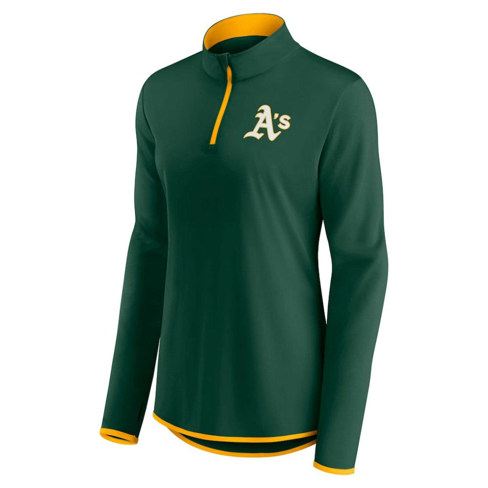 Athletics Women's Corner Quarter-Zip Top - Green