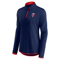 Minnesota Twins Women's Corner Quarter-Zip Top - Navy