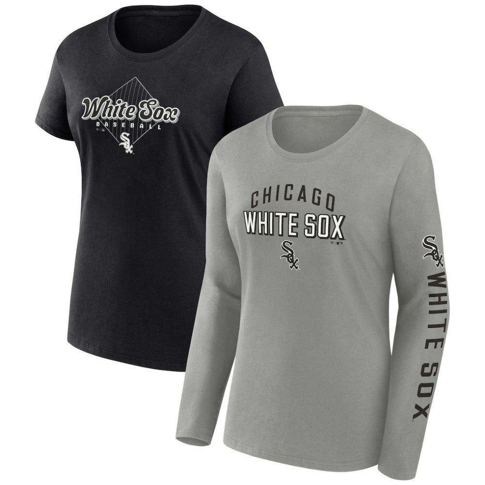 Chicago White Sox Women's T-Shirt Combo Pack - Gray/Black