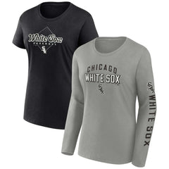 Chicago White Sox Women's T-Shirt Combo Pack - Gray/Black