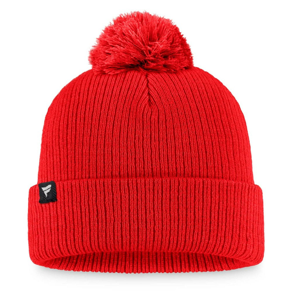 Washington Nationals Women's Run The Bases Long Sleeve T-Shirt & Cuffed Knit Hat with Pom Combo Set - Red
