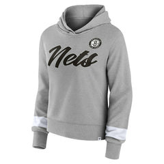 Brooklyn Nets Women's Halftime Pullover Hoodie - Heather Gray | Fanatics sale
