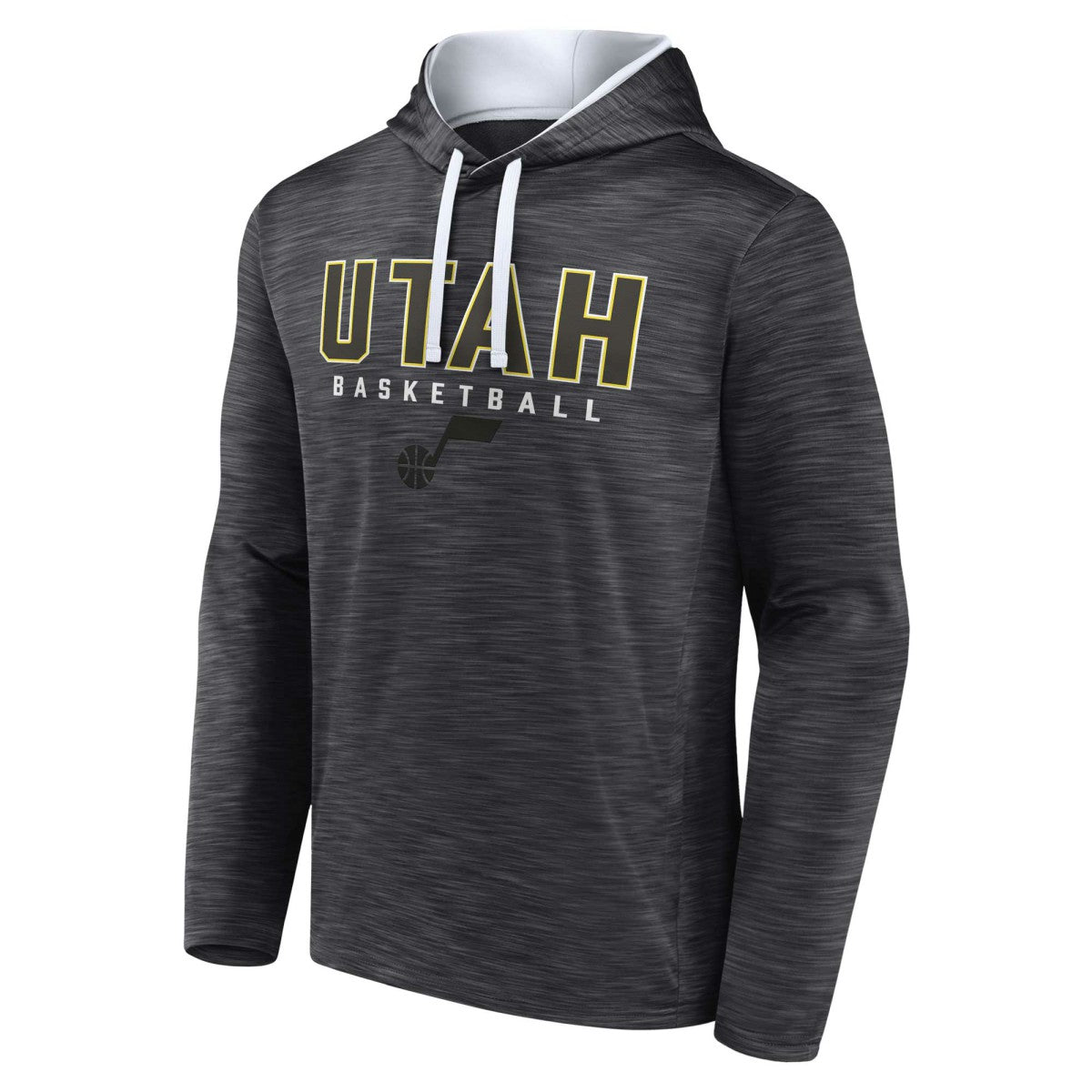 Utah Jazz Fast Break Pullover Hoodie - Heather Charcoal | Fanatics shop