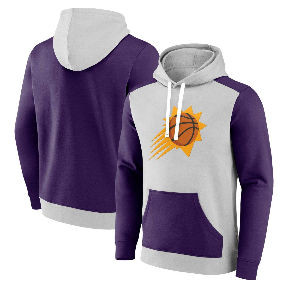 Phoenix Suns Arctic Colorblock Pullover Hoodie - Gray/Purple | Fanatics online