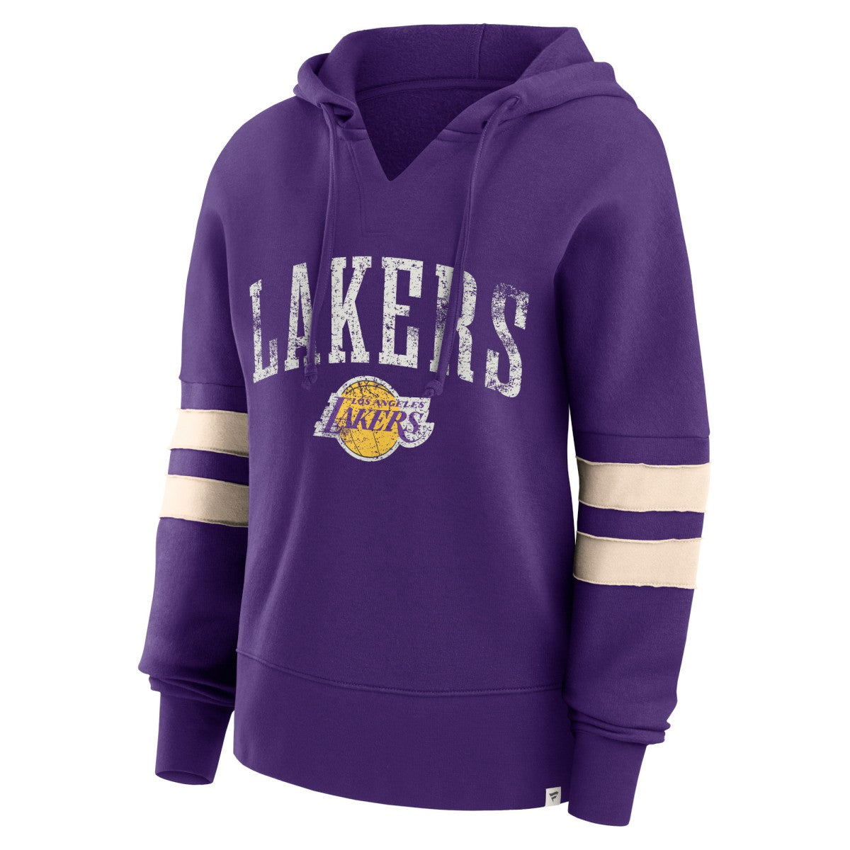 Los Angeles Lakers Women's Bold Move Dolman V-Neck High Hip Hoodie - Purple | Fanatics for sale