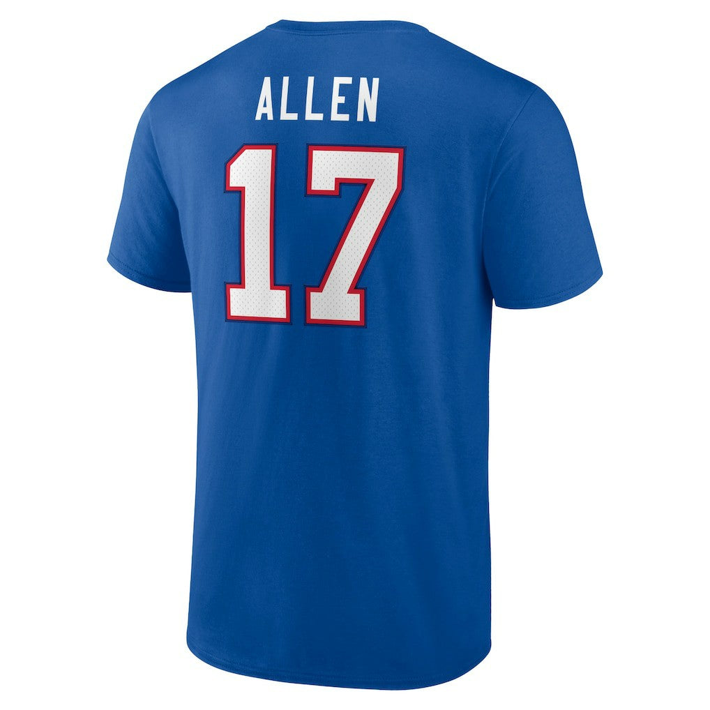 NFL Buffalo Bills Josh Allen  Icon Player Name & Number T-Shirt
